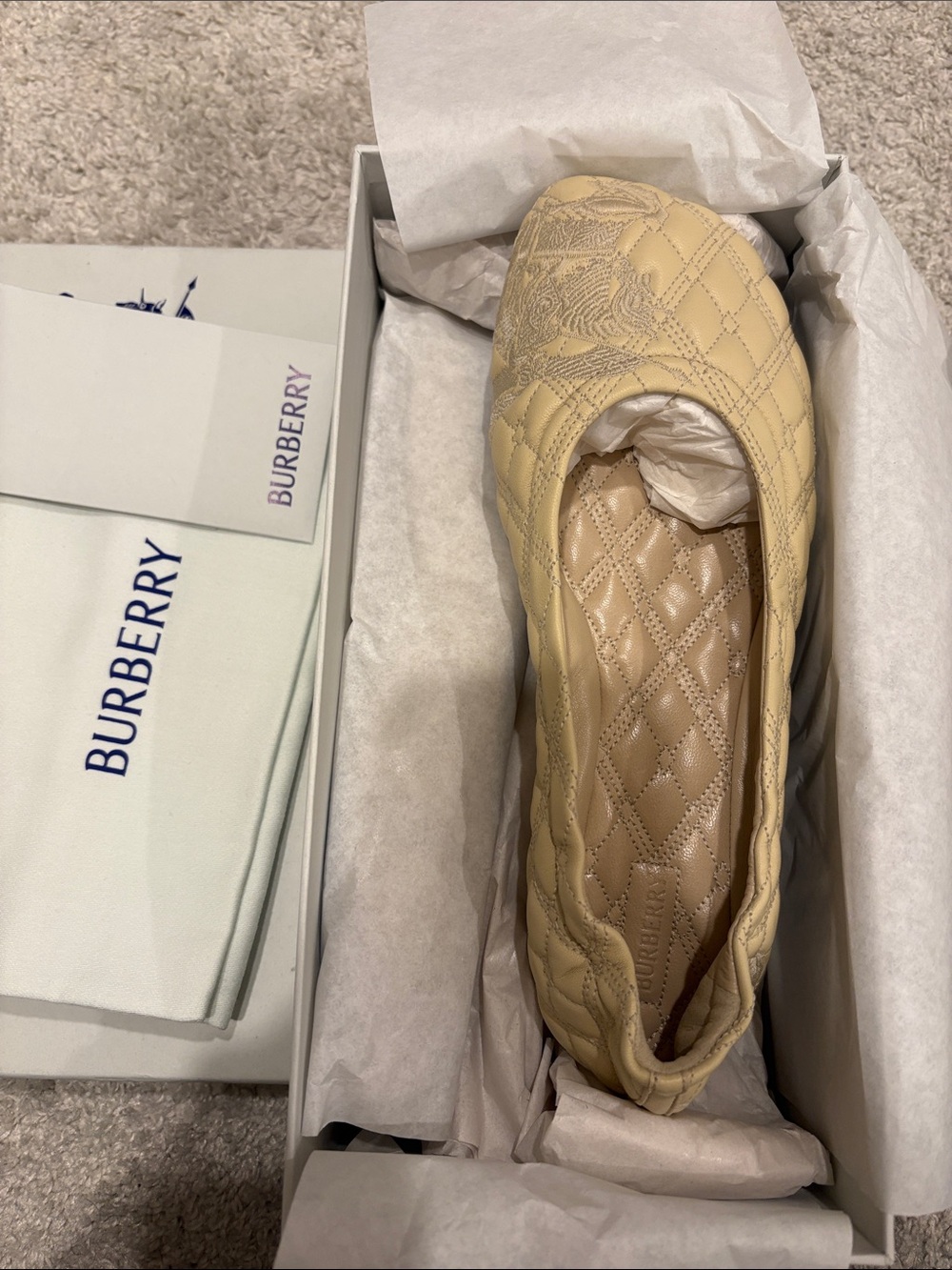 Burberry Sadler Ballerina Flats - Picture 3 of 5